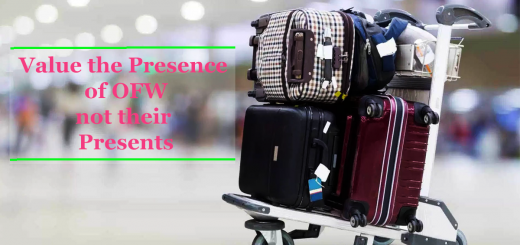 value the presents of ofw not their presents