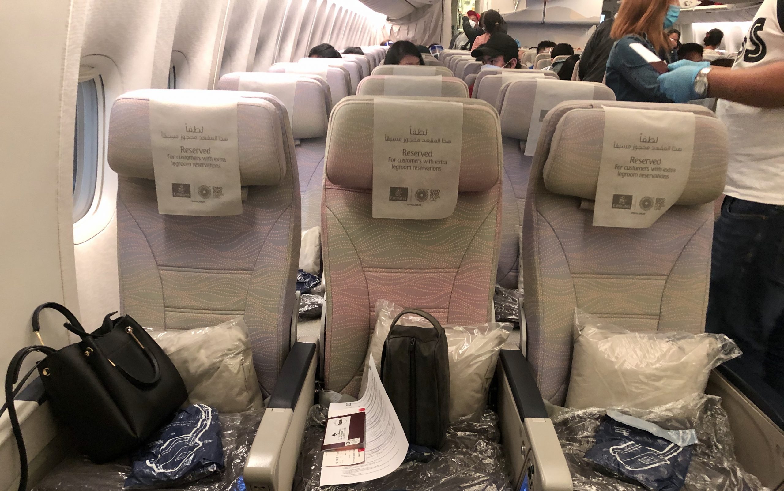 Dubai to Manila our seat