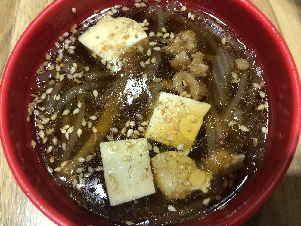 Bonchon Chicken soup with tofu