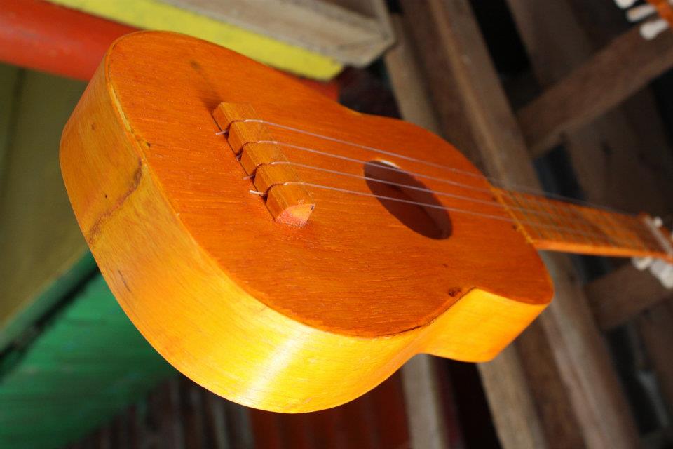 Mt.Mayon wooden guitar souvenir
